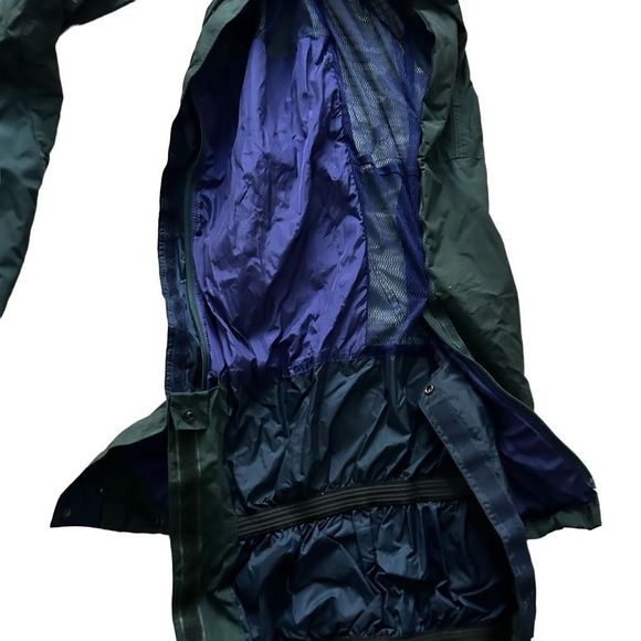 Vintage PATAGONIA Dark Green One Piece Hooded Snow / Ski Suit - Size Large Women - Picture 9 of 13